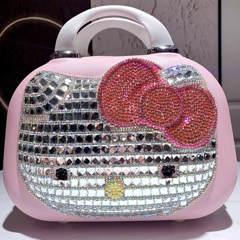 Pink Kawaii Makeup Bag – Large Capacity Travel Organizer