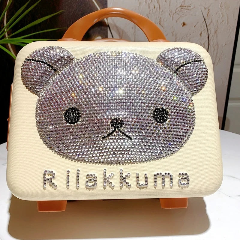 Pink Kawaii Makeup Bag – Large Capacity Travel Organizer