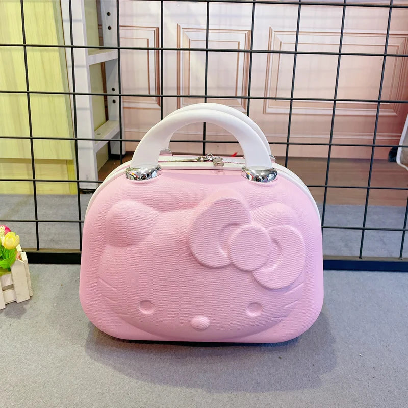 Pink Kawaii Makeup Bag – Large Capacity Travel Organizer