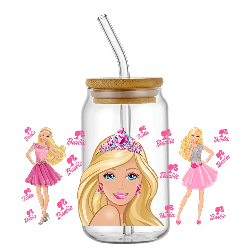 Kawaii Pink Cup Wrap – 16 oz Reusable Decal Sticker for Tumblers