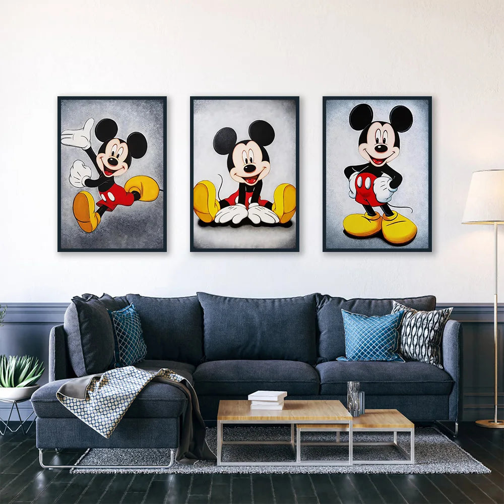 Kawaii Doodle Wall Art Print – Vertical Canvas for Kids’ Rooms or Living Spaces