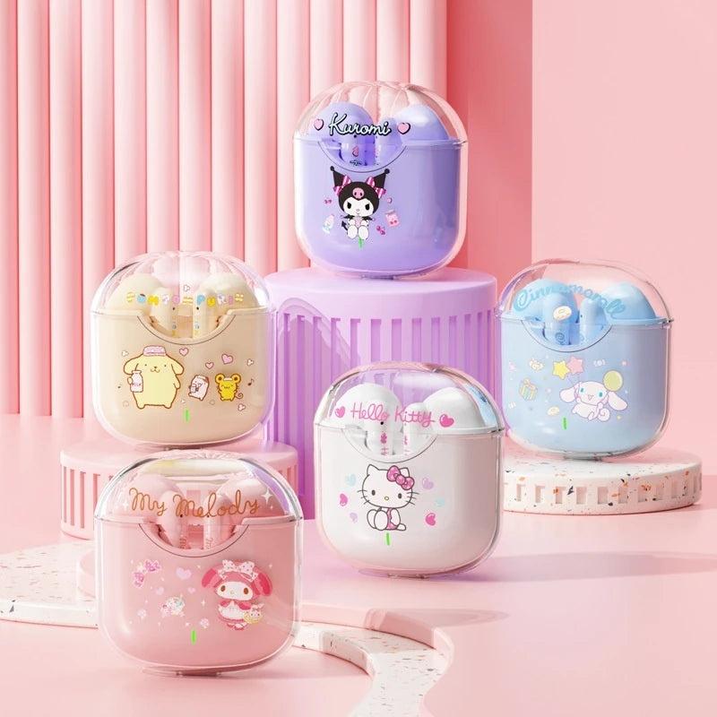 Cute Wireless Bluetooth Earbuds – Waterproof with Charging Case (Type-C)