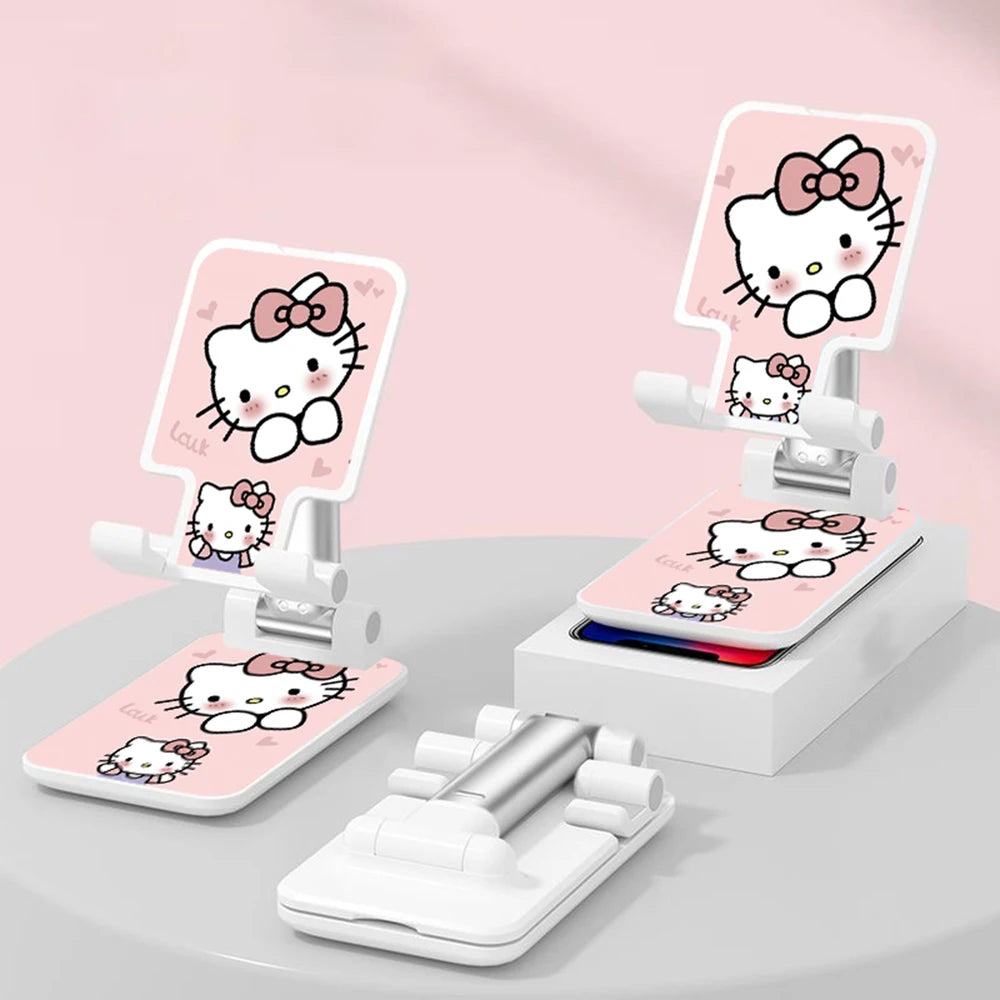 Kawaii Adjustable Desktop Phone & Tablet Stand – Cartoon Style