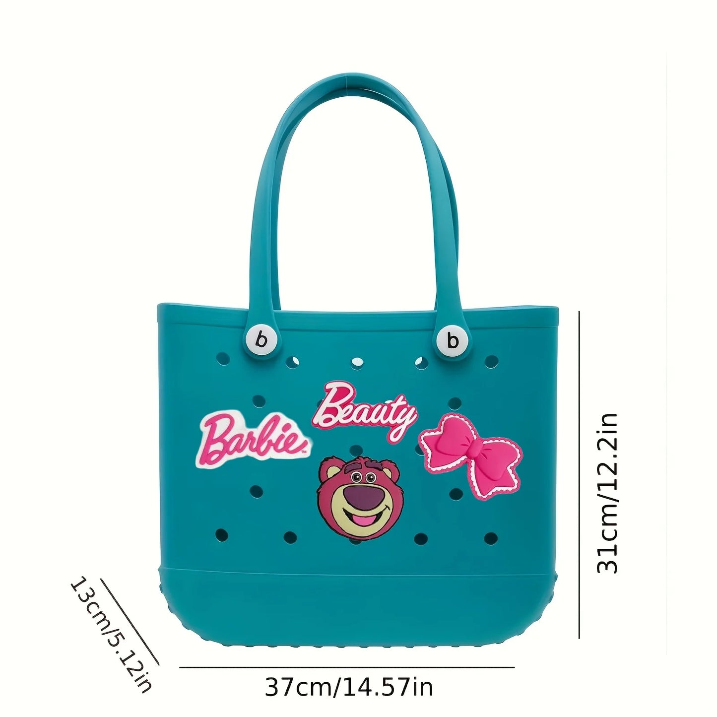 Kawaii Jelly Beach Tote – Waterproof EVA Bag (Medium)