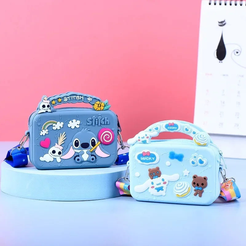 Mini Kawaii Cartoon Shoulder Bag – Soft Silicone Crossbody for Kids