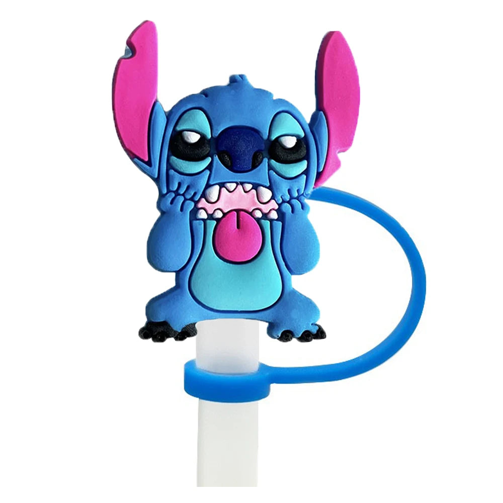 awaii Cartoon Straw Cap Set – Reusable Drink Cover for Cups & Tumblers