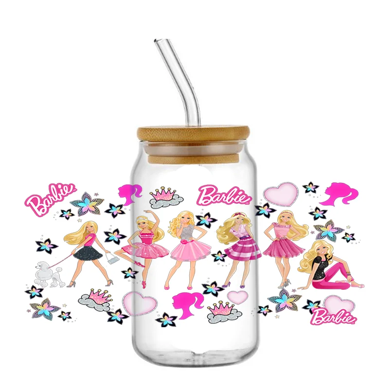 Kawaii Pink Cup Wrap – 16 oz Reusable Decal Sticker for Tumblers