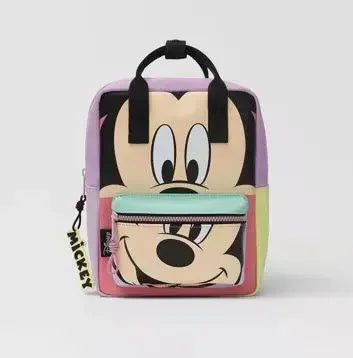 Cartoon Mouse Canvas Backpack – Large Capacity School & Travel Bag