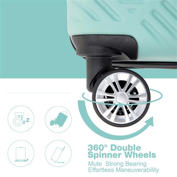 4-Piece Lightweight Spinner Luggage Set – Travel Suitcases (14” 20” 24” 28”)