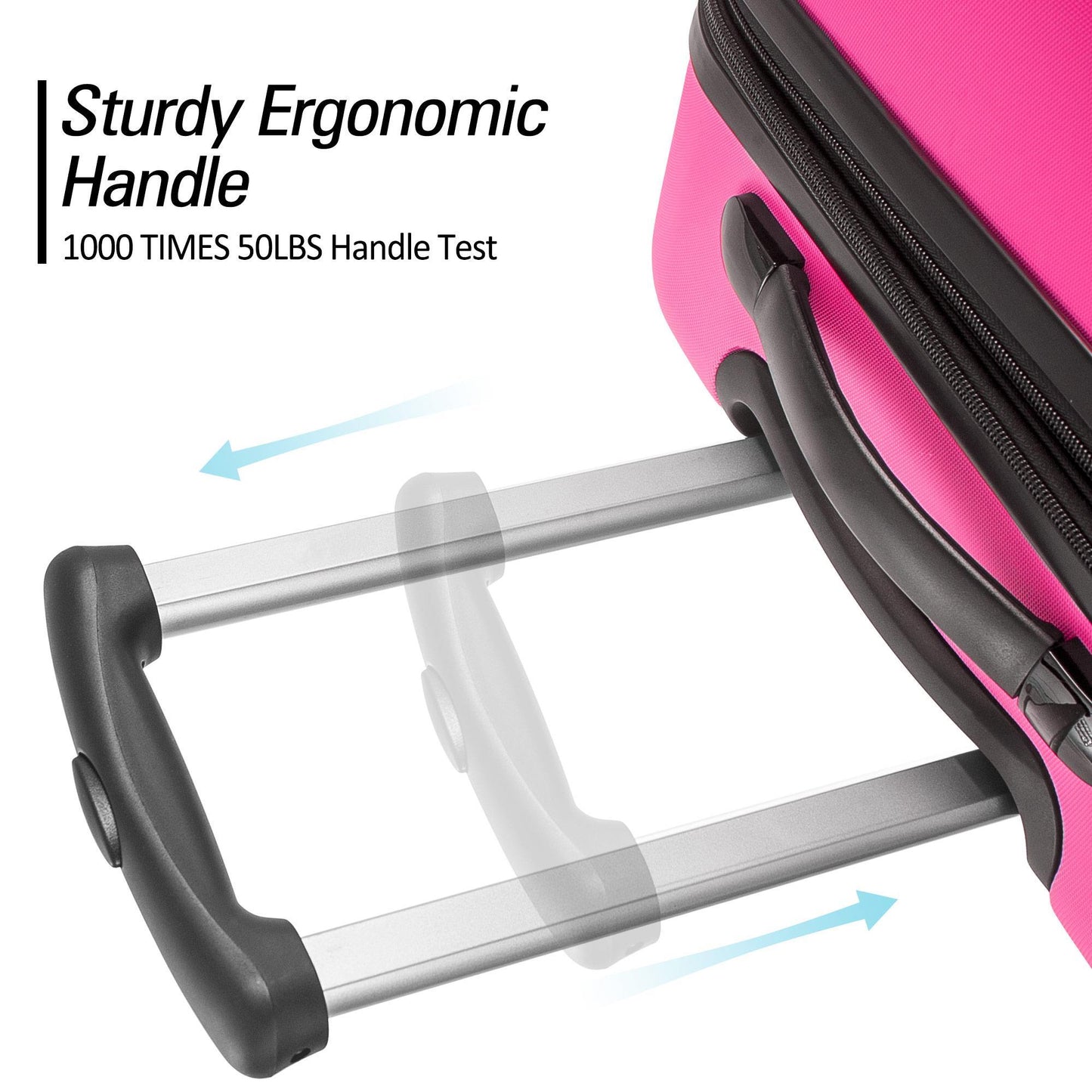 On The Go 4-Piece Spinner Luggage Set – Lightweight, Expandable, TSA-Approved