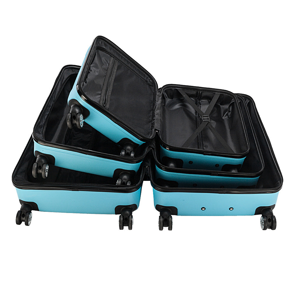 3-in-1 Large Capacity Travel Luggage Set – Durable & Multifunctional (Blue)